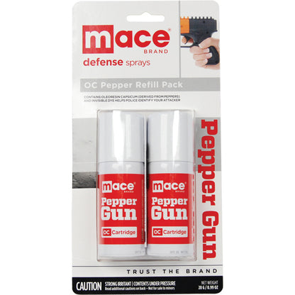 Mace® Pepper Gun OC Refill Cartridges – Powerful Self-Defense Reloads