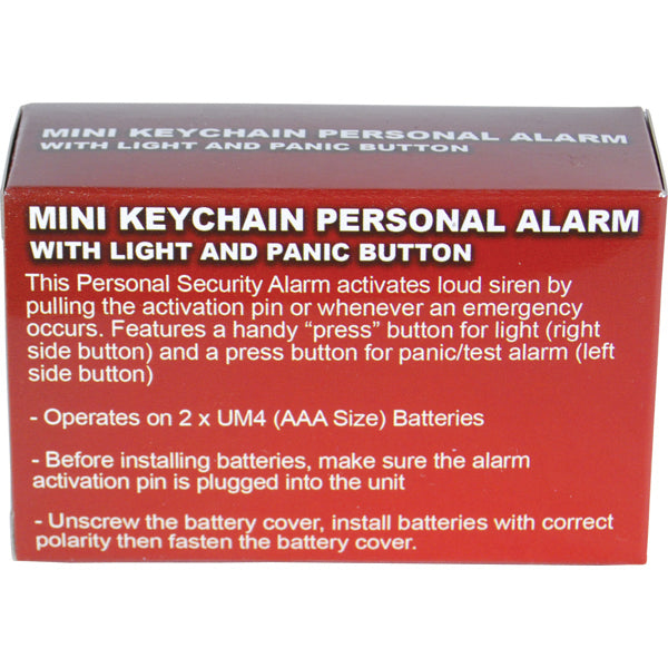 Keychain Alarm with Light – Dual Protection for Your Safety