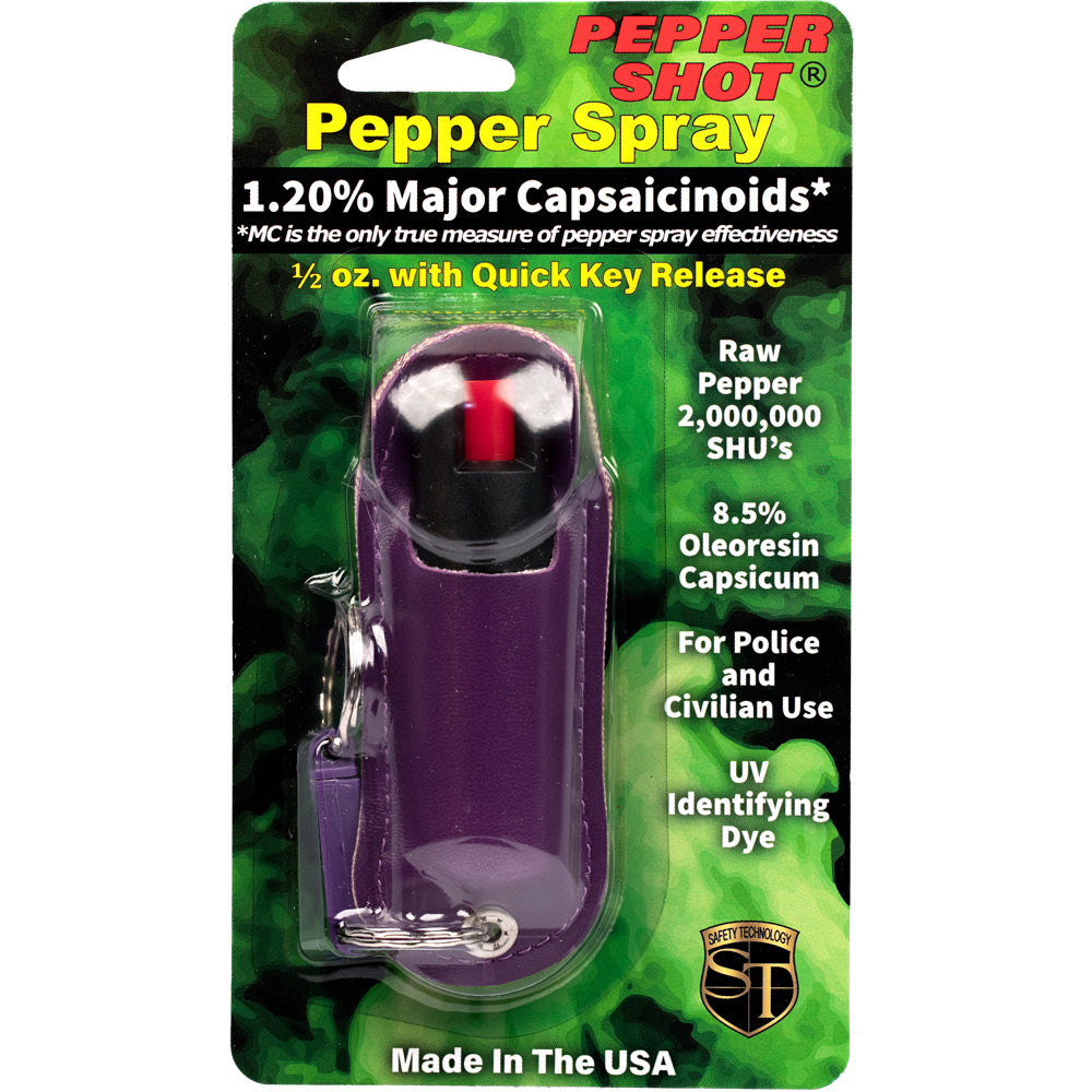 Pepper Shot Keychain Spray with Halo Holster | GuardUp – Ergonomic Grip | GuardUp Pepper Spray