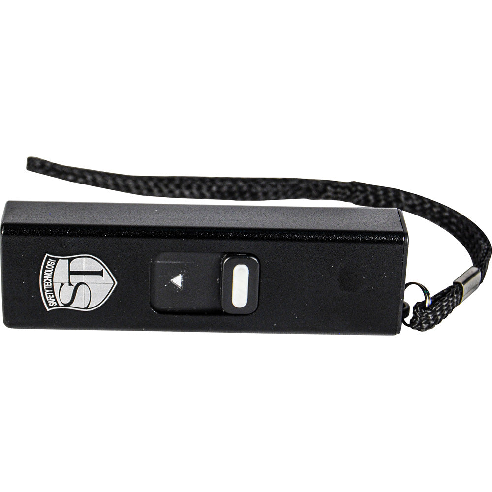 Slider Stun Gun Flashlight | Compact Defense Tool | GuardUp – Close Up | GuardUp Discreet Stun Gun