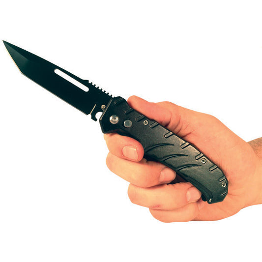 Automatic Heavy-Duty Knife with Solid Handle and Safety Lock – Durable and Stylish