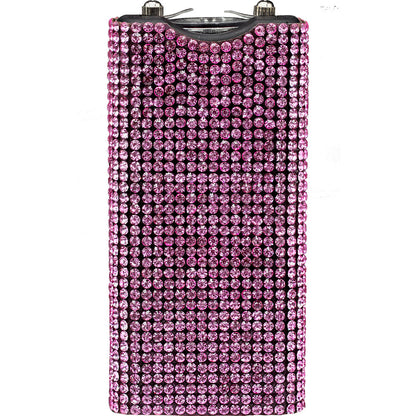 Rhinestone Keychain Stun Gun | Stylish Self Defense | GuardUp – Detail View | GuardUp Personal Safety