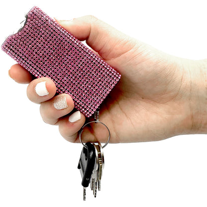 Rhinestone Keychain Stun Gun | Stylish Self Defense | GuardUp – Close Up | GuardUp Personal Safety