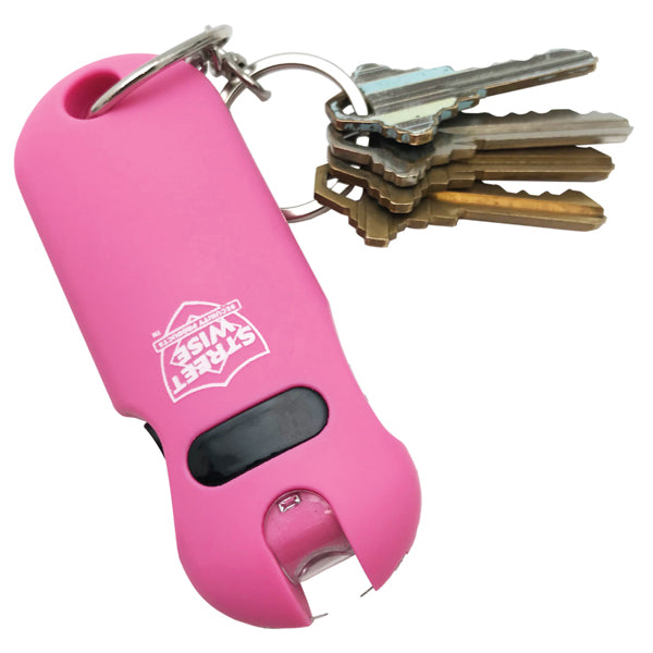 Smart Keychain Stun Gun with LED Flashlight | GuardUp – Detail View | GuardUp Personal Safety